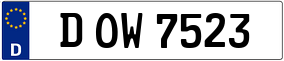 Trailer License Plate